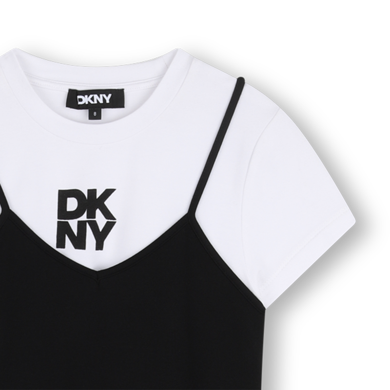 VESTITO CON SPALLINE DKNY 
                        BAMBINA