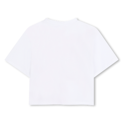 T-SHIRT A MANICHE CORTE DKNY BAMBINA