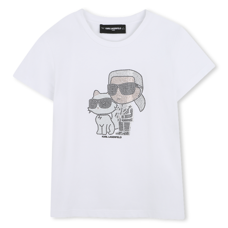 T-SHIRT MANICA CORTA KARL LAGERFELD KIDS 
                        BAMBINA