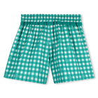 Pantaloncini con stampa a quadretti KIDS AROUND 
                    BAMBINA