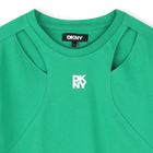 T-shirt trafori maniche corte DKNY 
                    BAMBINA
