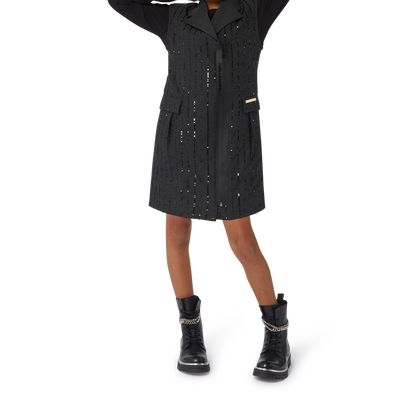 T-shirt con stampa applicata KARL LAGERFELD KIDS BAMBINA