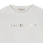 Abito bi-materiale a maniche lunghe MICHAEL KORS 
                    BAMBINA