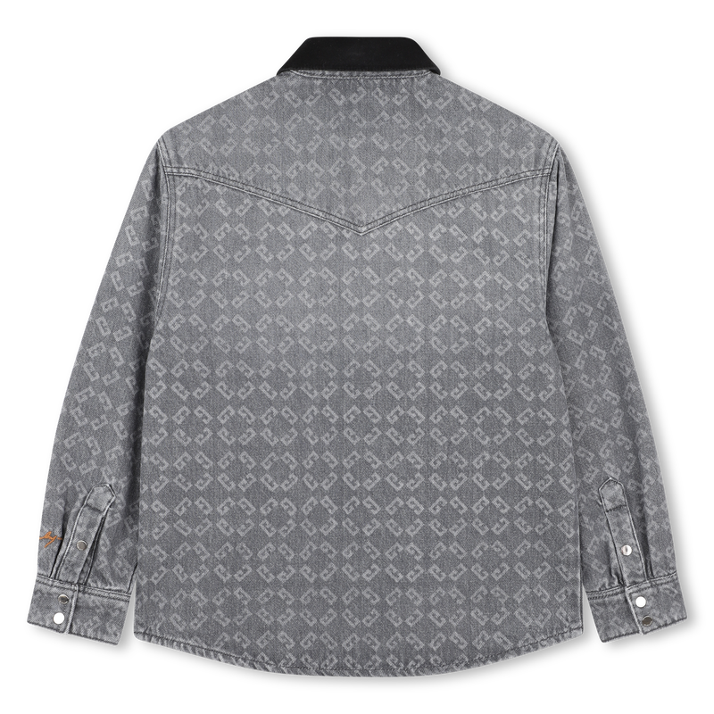 Overshirt con colletto in velluto GIVENCHY 
                        RAGAZZO