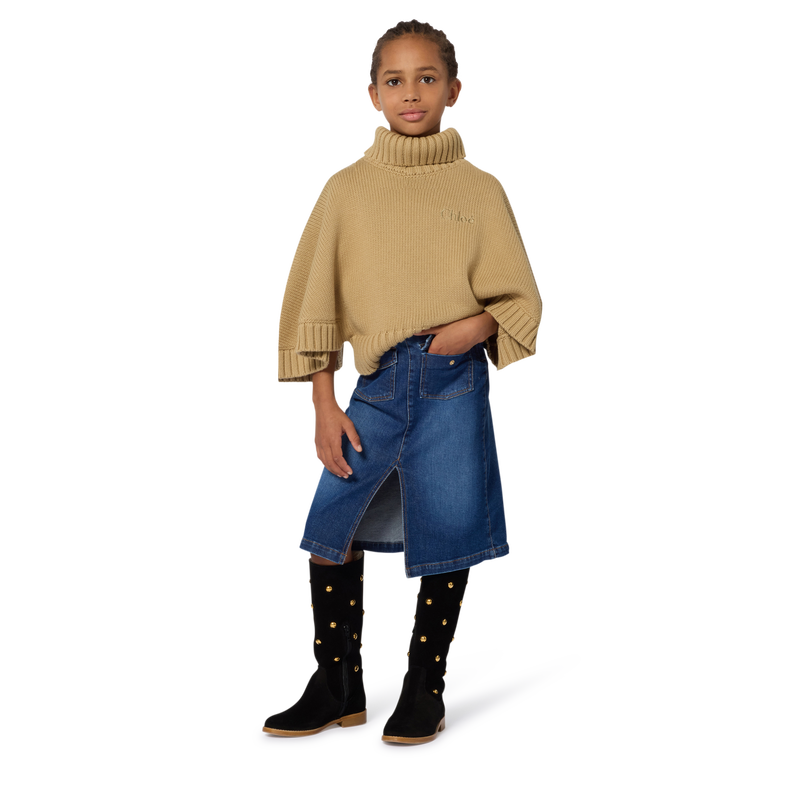 Gonna midi in denim CHLOE 
                        BAMBINA