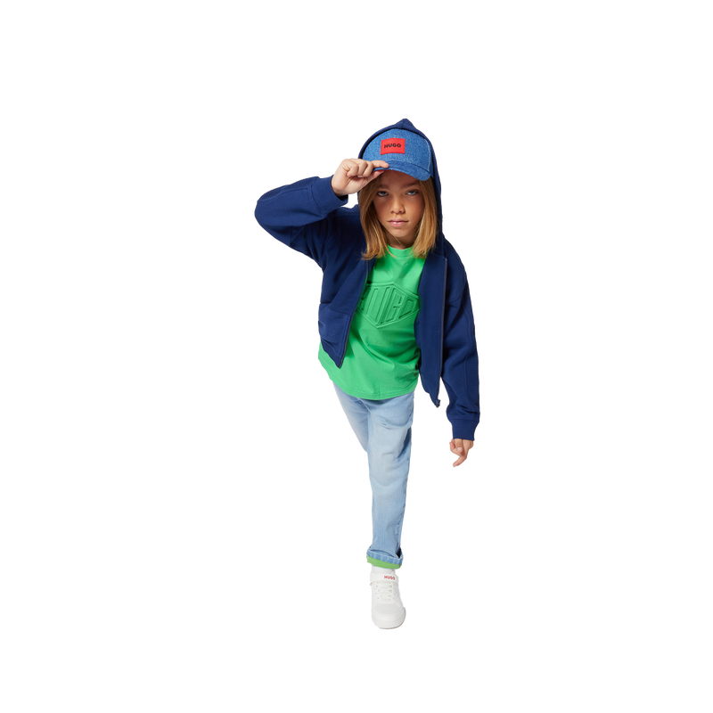 Cardigan con cappuccio HUGO 
                        RAGAZZO