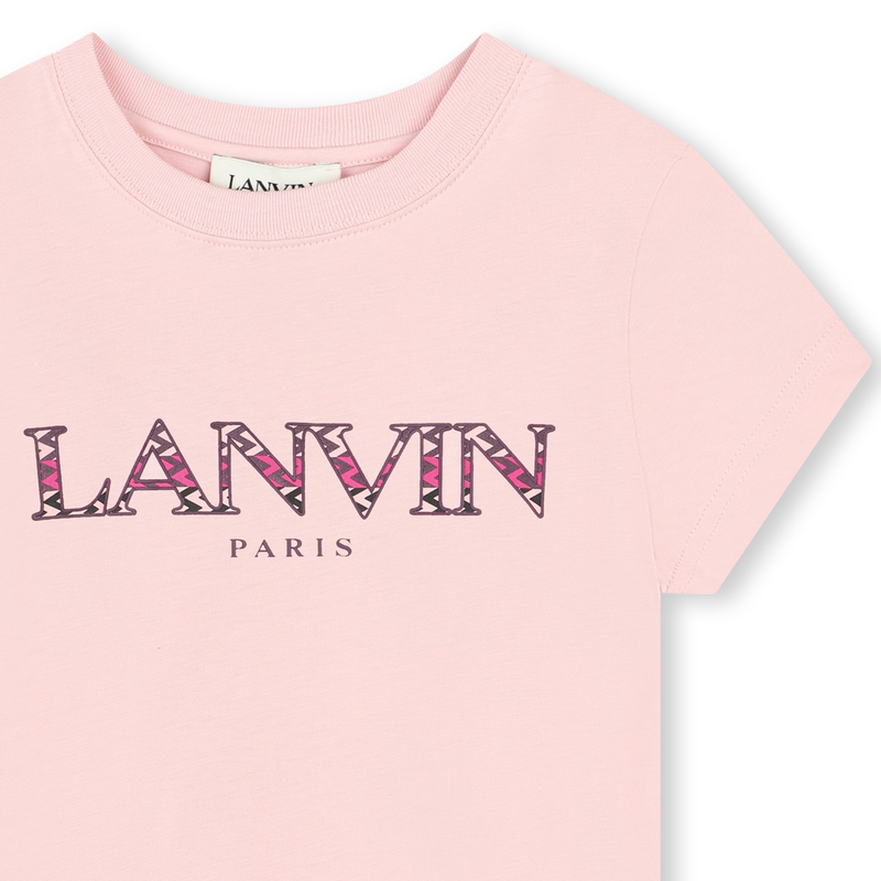 T-shirt con illustrazione logo LANVIN 
                        BAMBINA