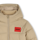 Piumino con cappuccio HUGO 
                    RAGAZZO