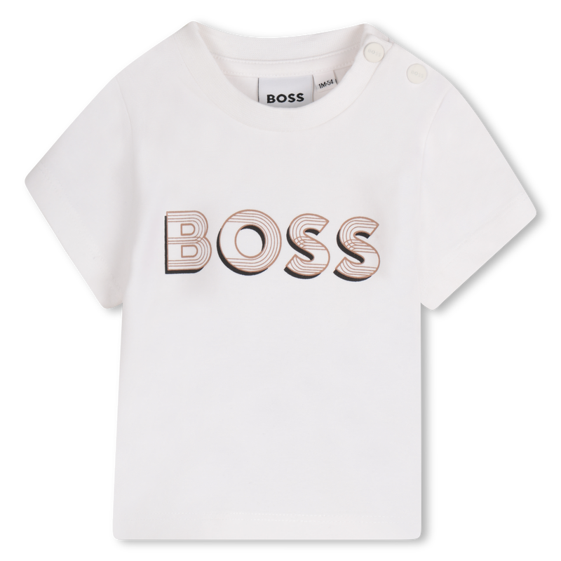 T-shirt con stampa logo BOSS 
                        RAGAZZO