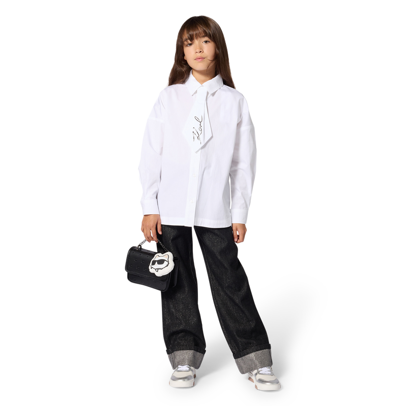 Pantaloni in denim KARL LAGERFELD KIDS 
                        BAMBINA