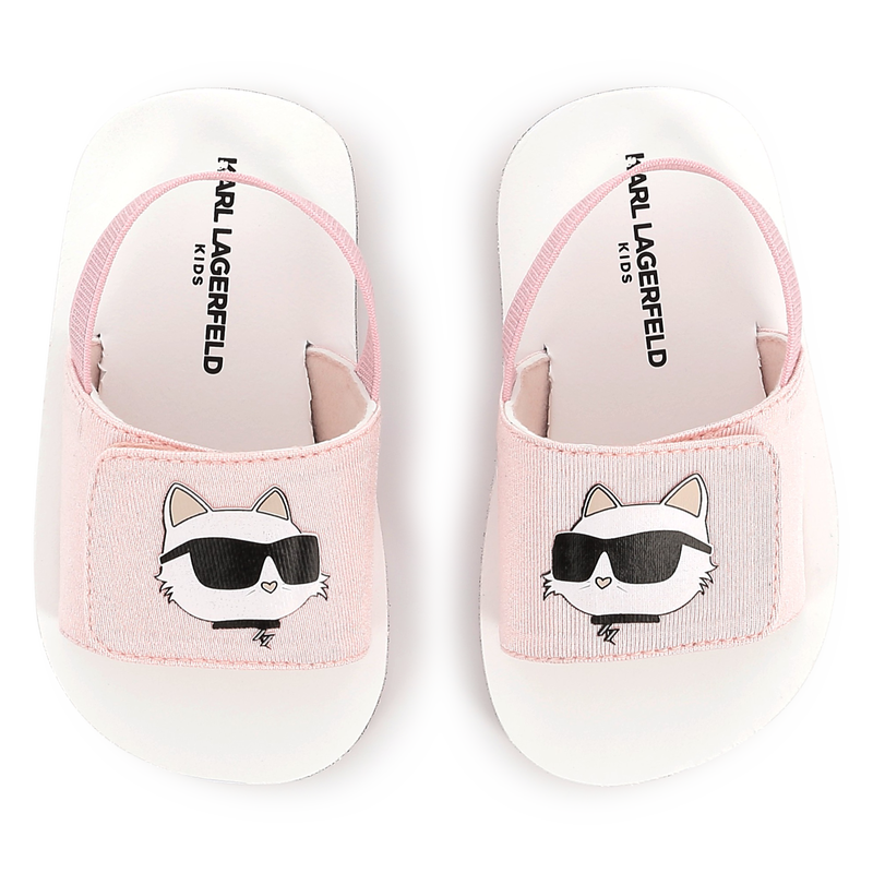 Sandali leggeri a strappo KARL LAGERFELD KIDS 
                        UNISEX