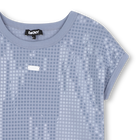 Abito in cotone con paillettes DKNY 
                    BAMBINA