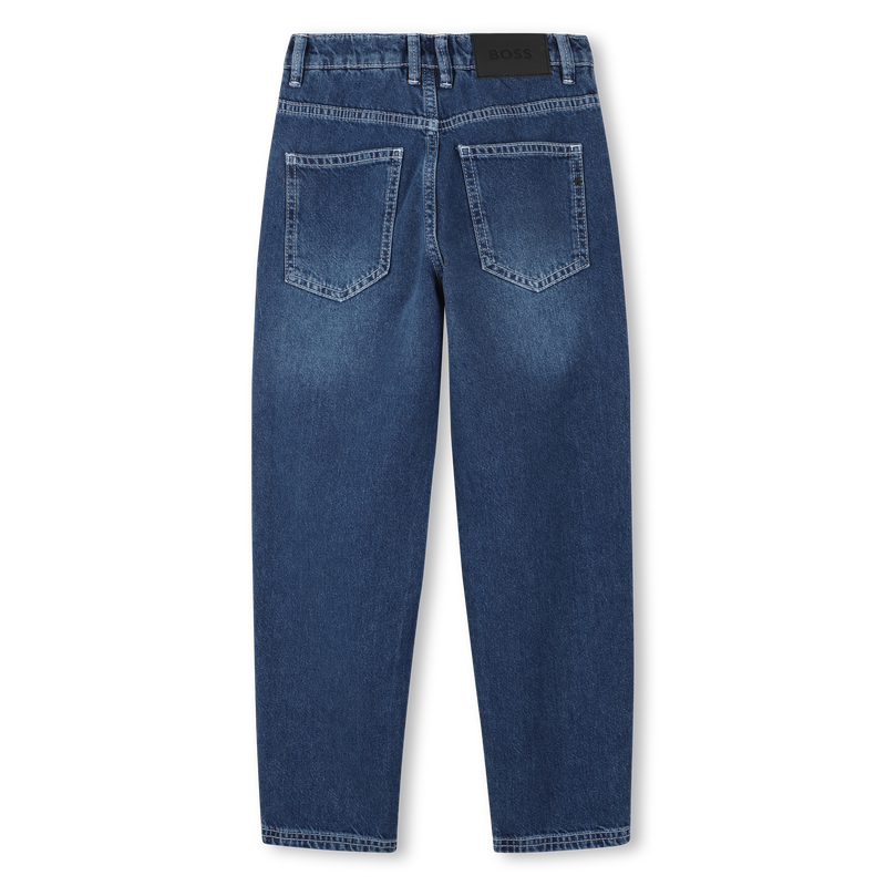 Jeans ampi 5 tasche in cotone BOSS 
                        RAGAZZO