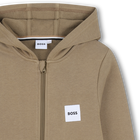 Felpa con cappuccio e zip BOSS 
                    RAGAZZO