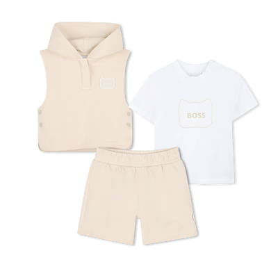 SET T-SHIRT + FELPA + PANTALONCINI BOSS RAGAZZO