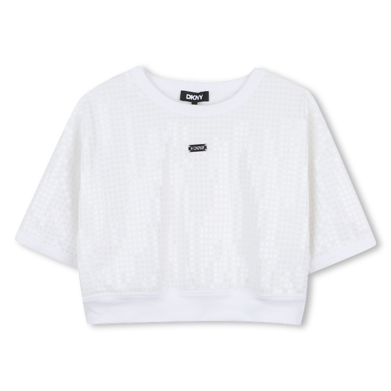 Felpa a maniche corte DKNY 
                        BAMBINA