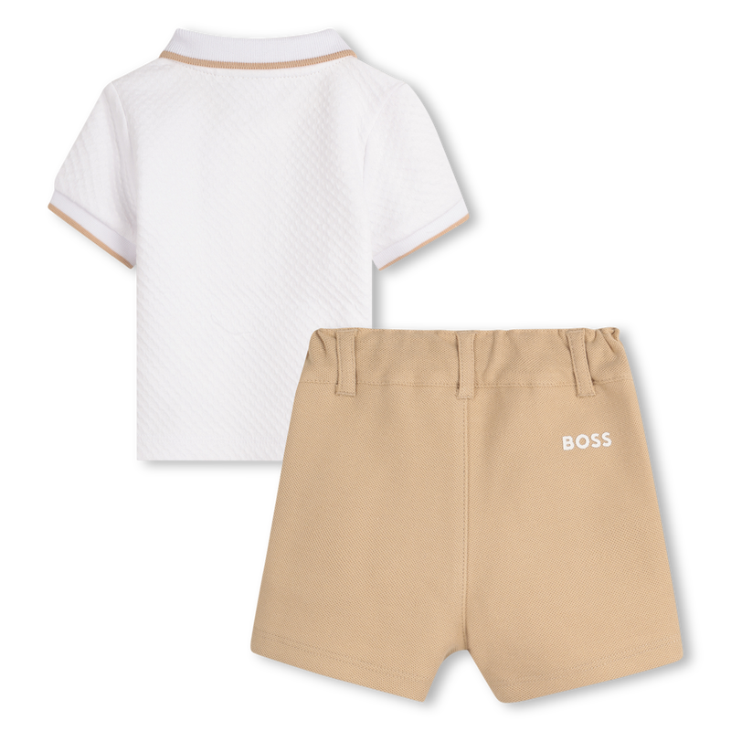 Completo pantaloncini e polo BOSS 
                        RAGAZZO