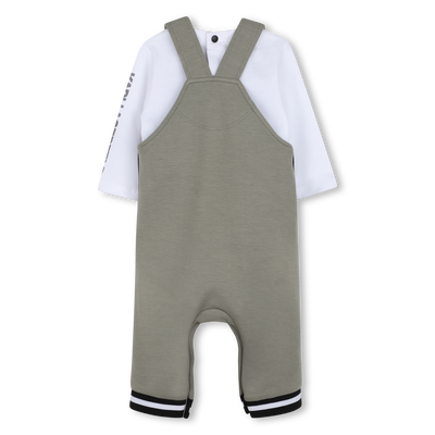 Completo salopette e t-shirt KARL LAGERFELD KIDS RAGAZZO