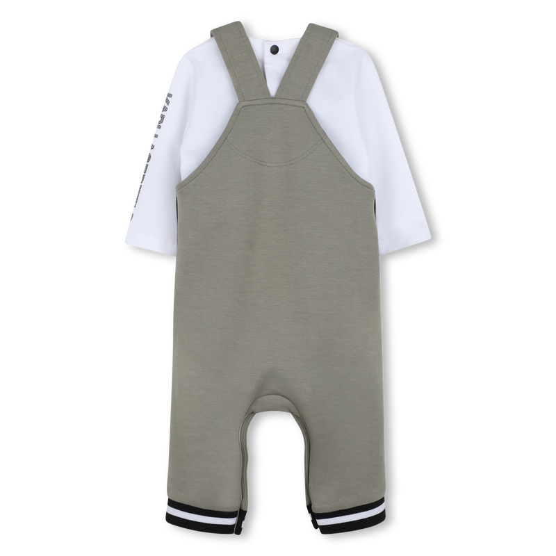 Completo salopette e t-shirt KARL LAGERFELD KIDS 
                        RAGAZZO