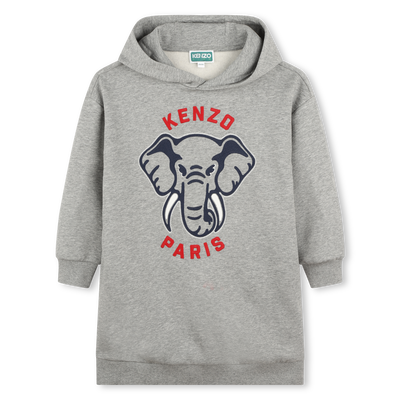 Hooded Fleece Dress KENZO KIDS BAMBINA