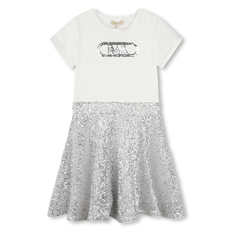 Sequin Bi-Material Dress MICHAEL KORS 
                        BAMBINA