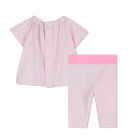 Set t-shirt + pantaloni BOSS 
                    BAMBINA
