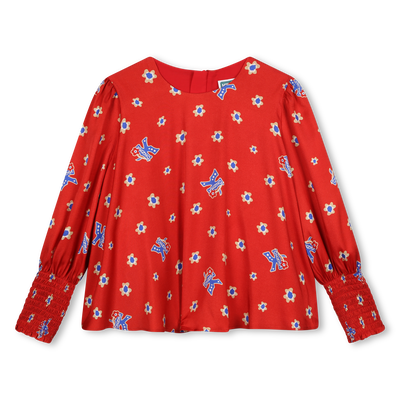Flowy Printed Blouse KENZO KIDS BAMBINA