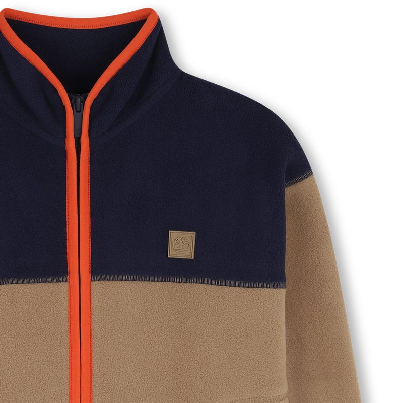 Cardigan in felpa bicolore TIMBERLAND 
                        RAGAZZO