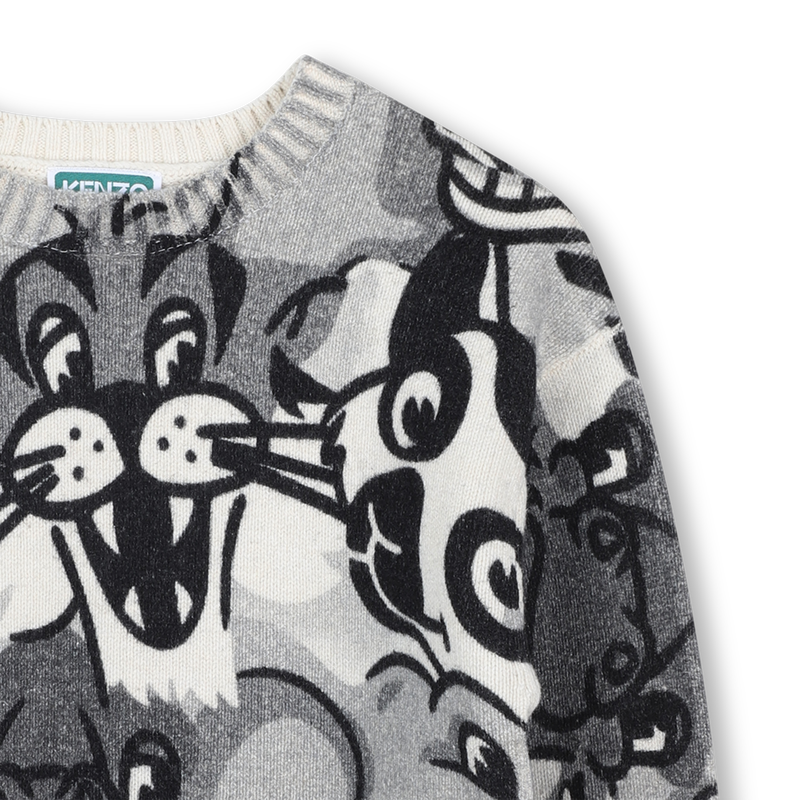 Maglione in maglia con scollo rotondo KENZO KIDS 
                        UNISEX