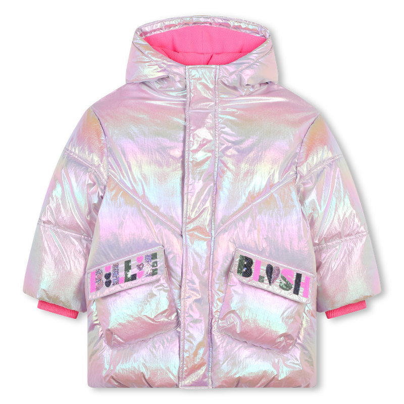 Piumino con zip e cappuccio BILLIEBLUSH 
                        BAMBINA