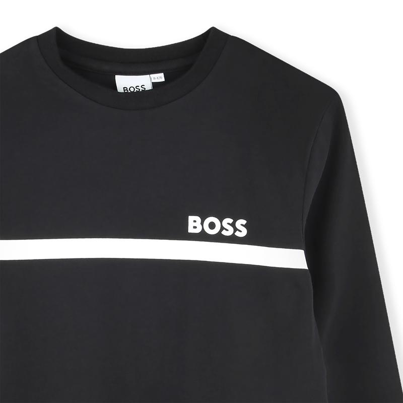 T-SHIRT A MANICHE LUNGHE BOSS 
                        RAGAZZO
