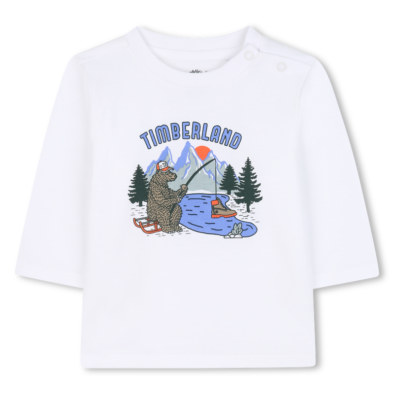 T-shirt in jersey a maniche lunghe TIMBERLAND 
                        RAGAZZO