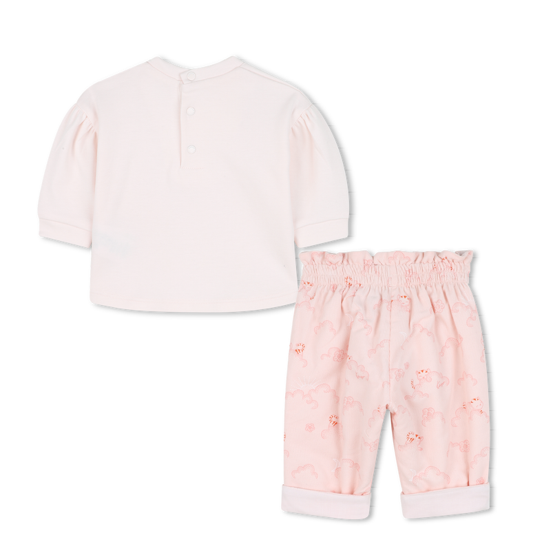 Set t-shirt + pantaloni KENZO KIDS 
                        BAMBINA