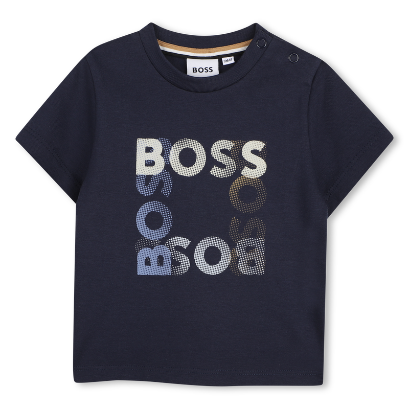 T-SHIRT A MANICHE CORTE BOSS 
                        RAGAZZO