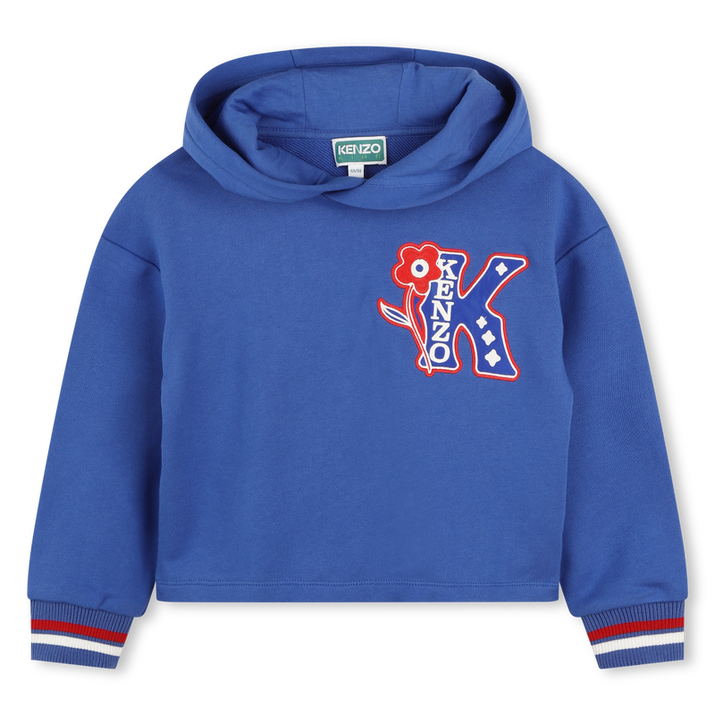 Felpa ricamata con cappuccio KENZO KIDS 
                        BAMBINA