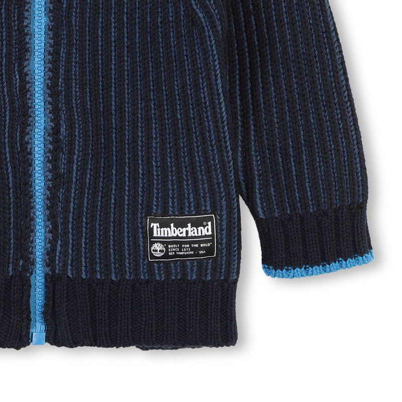 Cardigan con zip cotone e lana TIMBERLAND 
                        RAGAZZO