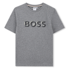 T-shirt a maniche corte, GRIGIO SCARICO, hi-res