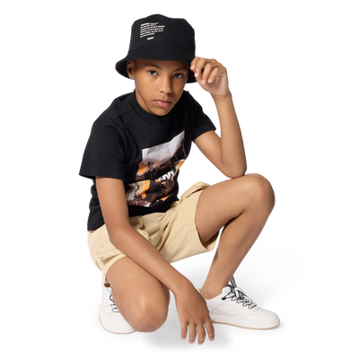 T-SHIRT A MANICHE CORTE DKNY RAGAZZO