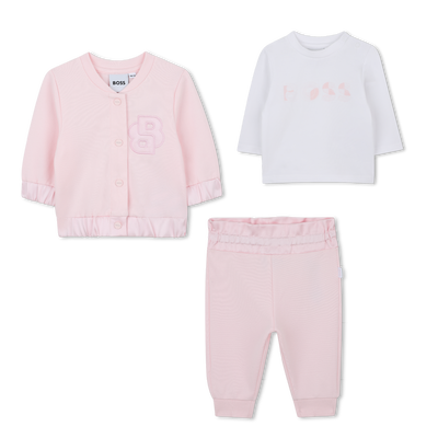Set pantaloni, cardigan e t-shirt BOSS BAMBINA