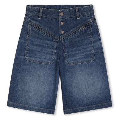 Pantaloni corti in denim di cotone CHLOE BAMBINA