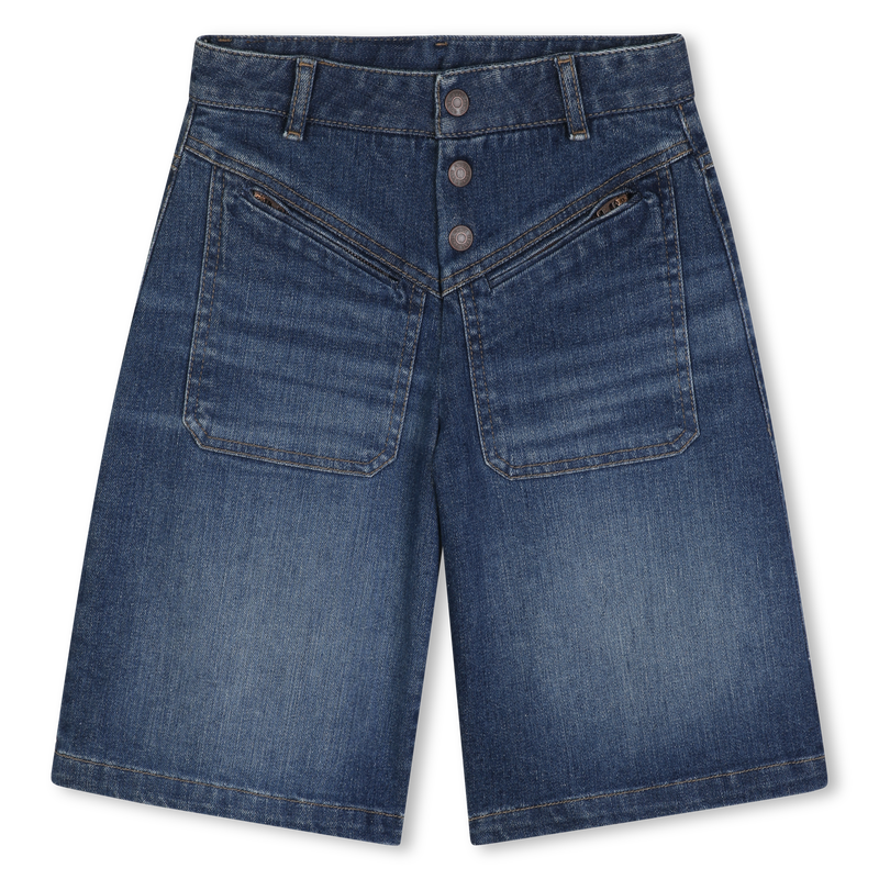 Pantaloni corti in denim di cotone CHLOE 
                        BAMBINA