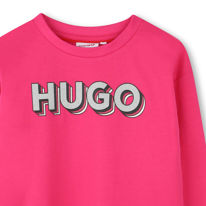 Logo Print T-Shirt HUGO 
                        BAMBINA