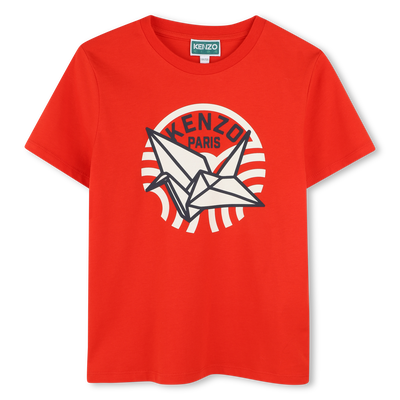 T-shirt maniche corte cotone KENZO KIDS UNISEX