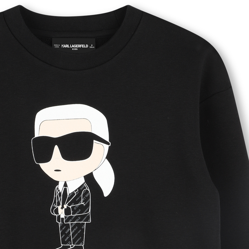 Felpa con stampa KARL LAGERFELD KIDS 
                        RAGAZZO