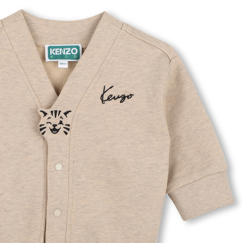 Cardigan in pile KENZO KIDS 
                        UNISEX