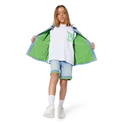 T-shirt maniche corte cotone HUGO RAGAZZO