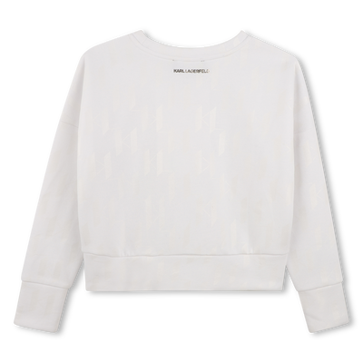 Felpa a maniche lunghe KARL LAGERFELD KIDS BAMBINA