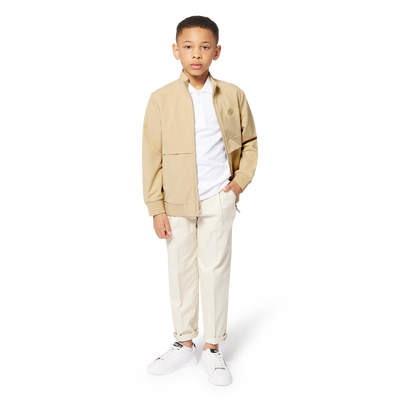 Felpa tinta unita con zip BOSS RAGAZZO