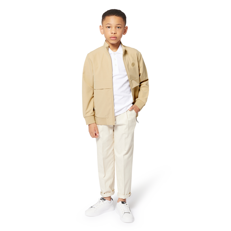 Felpa tinta unita con zip BOSS 
                        RAGAZZO