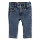 Jeans con rivetti sul retro, DOUBLE STONE+BLEACH, hi-res